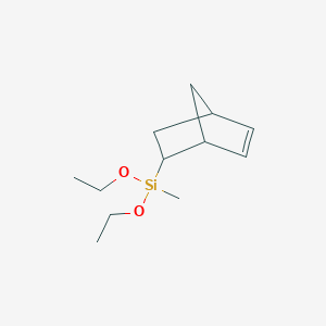 molecular formula C12H22O2Si B11881742 Bicyclo[2.2.1]hept-5-en-2-yldiethoxy(methyl)silane 