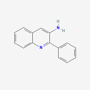 molecular formula C15H12N2 B11881810 2-Phenylquinolin-3-amine 