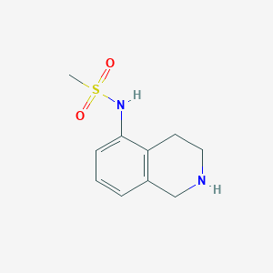 molecular formula C10H14N2O2S B11881812 N-(1,2,3,4-tetrahydroisoquinolin-5-yl)methanesulfonamide 