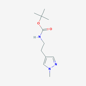 molecular formula C11H19N3O2 B11881936 Tert-butyl 2-(1-methyl-1H-pyrazol-4-YL)ethylcarbamate CAS No. 1188264-99-4