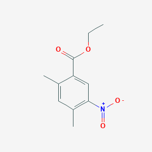 molecular formula C11H13NO4 B11881939 Ethyl 2,4-dimethyl-5-nitrobenzoate 