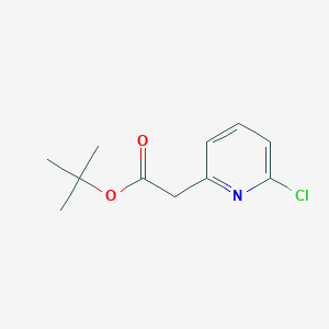 molecular formula C11H14ClNO2 B11881948 tert-Butyl 2-(6-chloropyridin-2-yl)acetate CAS No. 1104643-30-2
