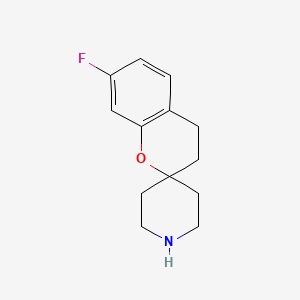 molecular formula C13H16FNO B11882174 7-Fluorospiro[chroman-2,4'-piperidine] CAS No. 909072-52-2