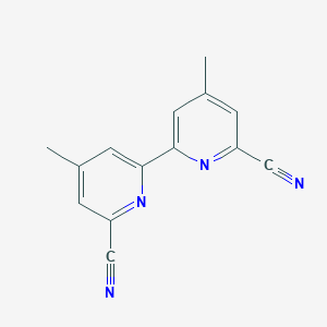 molecular formula C14H10N4 B118822 6,6'-Dicyano-4,4'-dimethyl-2,2'-bipyridine CAS No. 143578-41-0