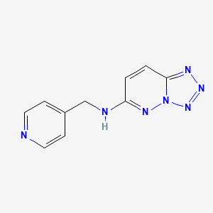 molecular formula C10H9N7 B1188220 N-(4-pyridinylmethyl)tetraazolo[1,5-b]pyridazin-6-amine 