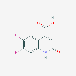 molecular formula C10H5F2NO3 B11882264 6,7-Difluoro-2-oxo-1,2-dihydroquinoline-4-carboxylic acid 