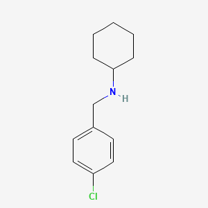 molecular formula C13H18ClN B11882277 (4-Chlorobenzyl)cyclohexylamine 