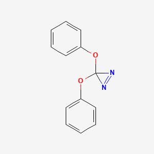 molecular formula C13H10N2O2 B11882312 3,3-Diphenoxy-3H-diazirene CAS No. 651306-51-3