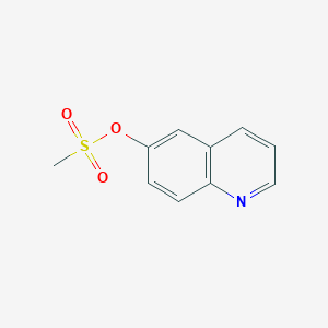 molecular formula C10H9NO3S B11882365 Quinolin-6-yl methanesulfonate 