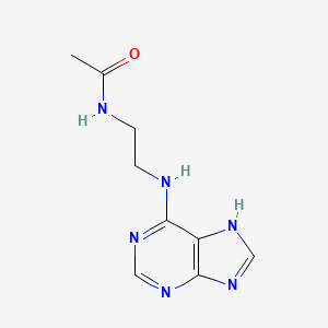 molecular formula C9H12N6O B11882374 N-[2-(7H-purin-6-ylamino)ethyl]acetamide CAS No. 7151-34-0