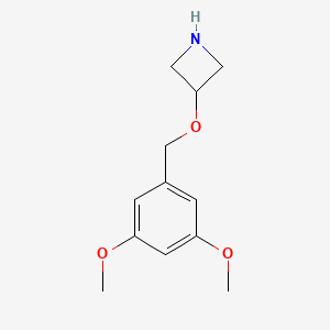 molecular formula C12H17NO3 B11882376 3-((3,5-Dimethoxybenzyl)oxy)azetidine 