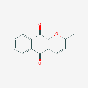 molecular formula C14H10O3 B11882405 2-Methyl-2H-naphtho[2,3-b]pyran-5,10-dione CAS No. 63755-80-6