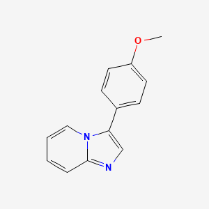 molecular formula C14H12N2O B11882418 3-(4-Methoxyphenyl)imidazo[1,2-A]pyridine 