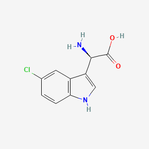 molecular formula C10H9ClN2O2 B11882428 (R)-2-Amino-2-(5-chloro-1H-indol-3-YL)acetic acid 