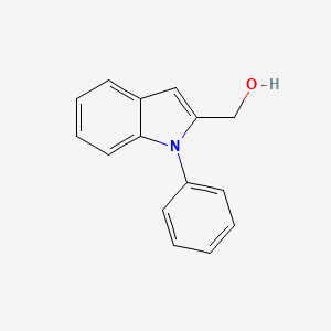 molecular formula C15H13NO B11882487 (1-Phenyl-1H-indol-2-yl)methanol 