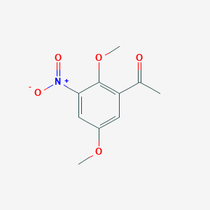 molecular formula C10H11NO5 B11882524 1-(2,5-Dimethoxy-3-nitrophenyl)ethanone 