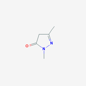 molecular formula C5H8N2O B118827 1,3-Dimethyl-5-pyrazolone CAS No. 2749-59-9