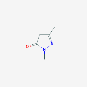 molecular formula C5H8N2O B118827 3H-Pyrazol-3-one, 2,4-dihydro-2,5-dimethyl- CAS No. 2749-59-9