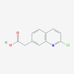 molecular formula C11H8ClNO2 B11882762 2-(2-Chloroquinolin-7-yl)acetic acid 