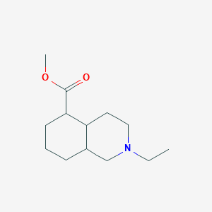 molecular formula C13H23NO2 B11882778 Methyl 2-ethyldecahydroisoquinoline-5-carboxylate 