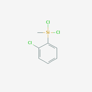 molecular formula C7H7Cl3Si B11882785 Methyl-o-chlorophenyldichlorosilane 
