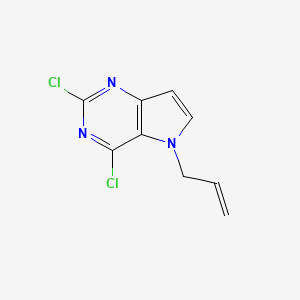 molecular formula C9H7Cl2N3 B11882815 5-allyl-2,4-dichloro-5H-pyrrolo[3,2-d]pyrimidine 