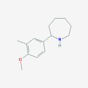 molecular formula C14H21NO B11882855 2-(4-Methoxy-3-methylphenyl)azepane 