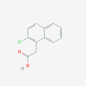 molecular formula C12H9ClO2 B11882892 2-(2-Chloronaphthalen-1-yl)acetic acid CAS No. 15257-62-2
