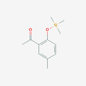 molecular formula C12H18O2Si B11882949 Ethanone, 1-[5-methyl-2-[(trimethylsilyl)oxy]phenyl]- CAS No. 97389-69-0
