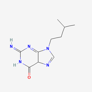 molecular formula C10H15N5O B11882974 2-imino-9-(3-methylbutyl)-5H-purin-6-one 