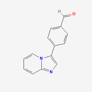 molecular formula C14H10N2O B11882992 4-(Imidazo[1,2-A]pyridin-3-YL)benzaldehyde 