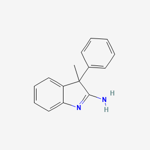 molecular formula C15H14N2 B11883052 3H-Indol-2-amine, 3-methyl-3-phenyl- CAS No. 61352-06-5