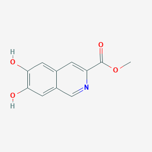 molecular formula C11H9NO4 B11883135 Methyl 6,7-dihydroxyisoquinoline-3-carboxylate CAS No. 88932-18-7