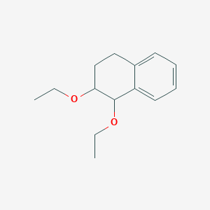 molecular formula C14H20O2 B11883200 1,2-Diethoxy-1,2,3,4-tetrahydronaphthalene 