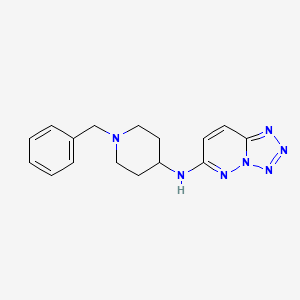 molecular formula C16H19N7 B1188327 N-(1-benzylpiperidin-4-yl)tetrazolo[1,5-b]pyridazin-6-amine 