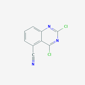 molecular formula C9H3Cl2N3 B11883322 2,4-Dichloroquinazoline-5-carbonitrile 