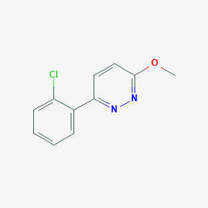 molecular formula C11H9ClN2O B11883343 3-(2-Chlorophenyl)-6-methoxypyridazine CAS No. 1333222-20-0