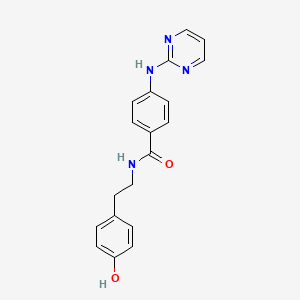 molecular formula C19H18N4O2 B1188351 N-[2-(4-hydroxyphenyl)ethyl]-4-(pyrimidin-2-ylamino)benzamide 