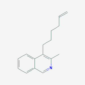 molecular formula C16H19N B11883535 4-(Hex-5-EN-1-YL)-3-methylisoquinoline CAS No. 167094-57-7