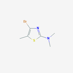 molecular formula C6H9BrN2S B11883574 4-Bromo-N,N,5-trimethylthiazol-2-amine 