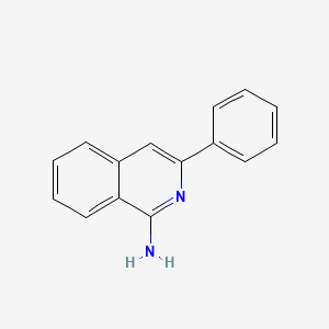 molecular formula C15H12N2 B11883612 3-Phenylisoquinolin-1-amine CAS No. 23023-35-0