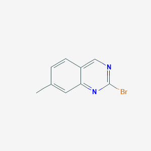 molecular formula C9H7BrN2 B11883638 2-Bromo-7-methylquinazoline 
