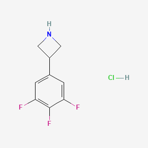 molecular formula C9H9ClF3N B11883689 3-(3,4,5-Trifluorophenyl)azetidine hydrochloride 