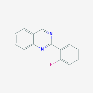 molecular formula C14H9FN2 B11883803 2-(2-Fluorophenyl)quinazoline 