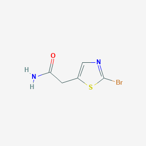 molecular formula C5H5BrN2OS B11883902 2-(2-Bromothiazol-5-yl)acetamide 
