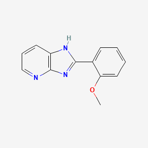 molecular formula C13H11N3O B11883962 2-(2-Methoxyphenyl)-1H-imidazo[4,5-b]pyridine CAS No. 53929-99-0