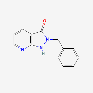 molecular formula C13H11N3O B11884044 2-benzyl-1H-pyrazolo[3,4-b]pyridin-3(2H)-one CAS No. 28739-56-2