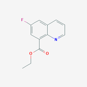 molecular formula C12H10FNO2 B11884063 Ethyl 6-fluoroquinoline-8-carboxylate 