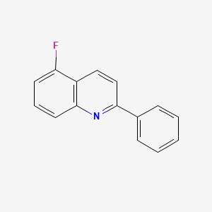 molecular formula C15H10FN B11884115 5-Fluoro-2-phenylquinoline 