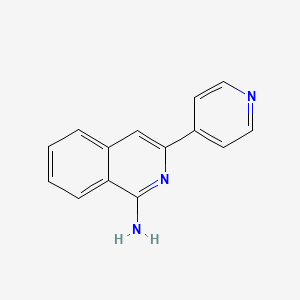 molecular formula C14H11N3 B11884123 Isoquinoline, 1-amino-3-(4-pyridyl)- CAS No. 37989-05-2